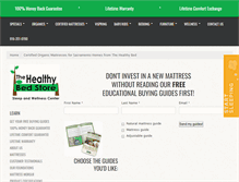 Tablet Screenshot of healthybedstore.com